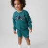 Ensemble sweat-shirt et short pour Bébé & Enfant en tissu éponge Vintagesoft avec logo ours