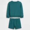 Ensemble sweat-shirt et short pour Bébé & Enfant en tissu éponge Vintagesoft avec logo ours