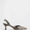 Escarpins à talons bobines et bride arrière