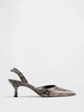Escarpins à talons bobines et bride arrière