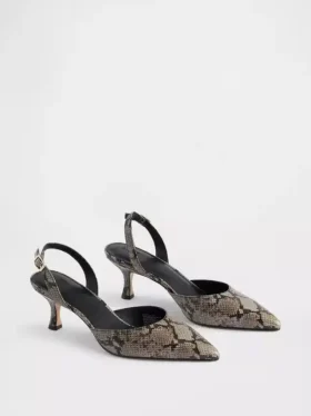 Escarpins à talons bobines et bride arrière