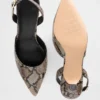 Escarpins à talons bobines et bride arrière