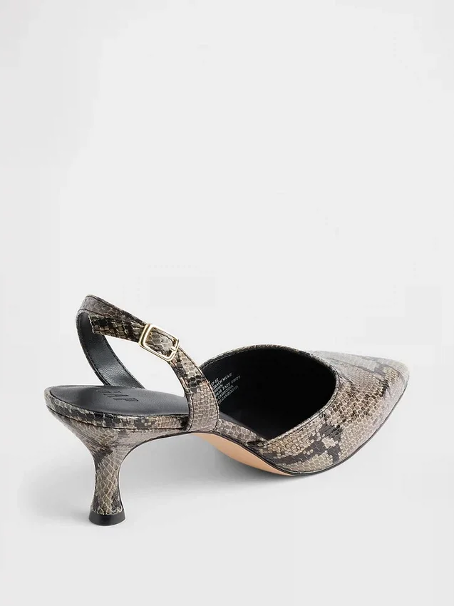 Escarpins à talons bobines et bride arrière