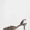 Escarpins à talons bobines et bride arrière
