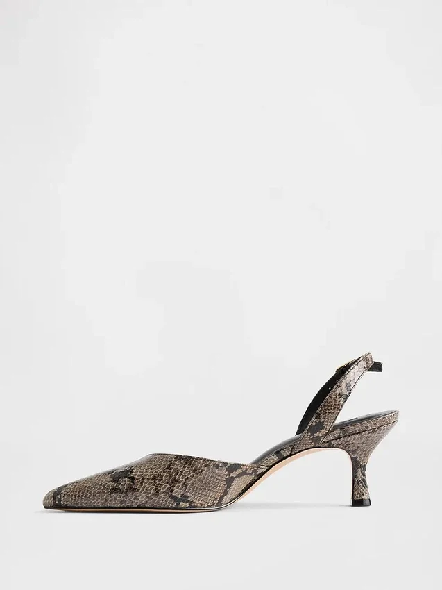 Escarpins à talons bobines et bride arrière