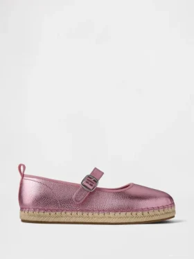 Espadrilles Mary Jane métallisées pour enfants