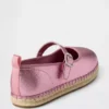 Espadrilles Mary Jane métallisées pour enfants