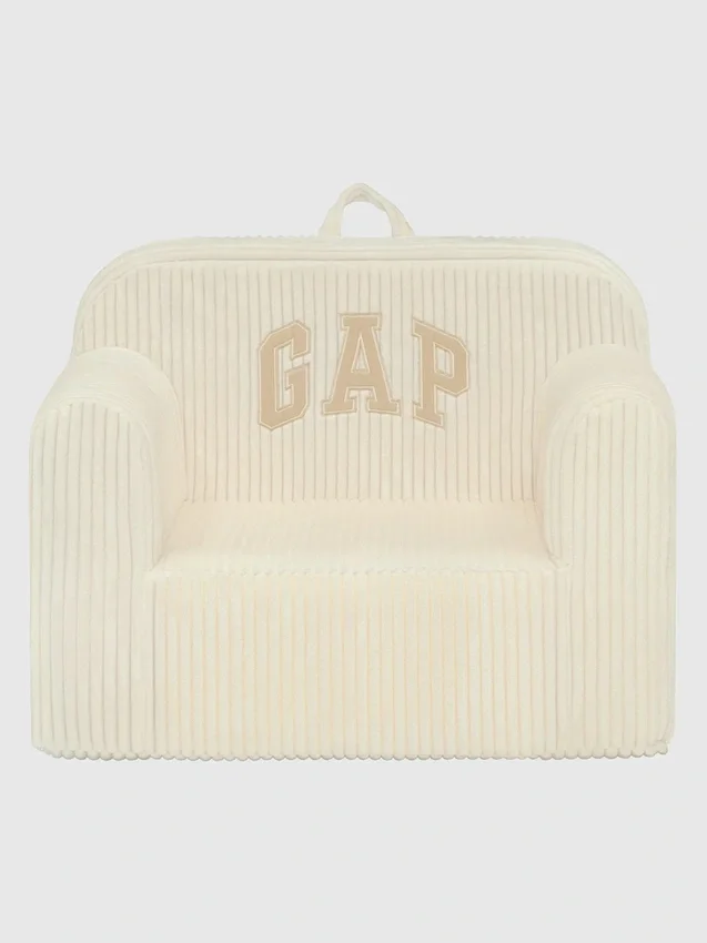 Fauteuil en mousse babyGap en velours côtelé avec logo