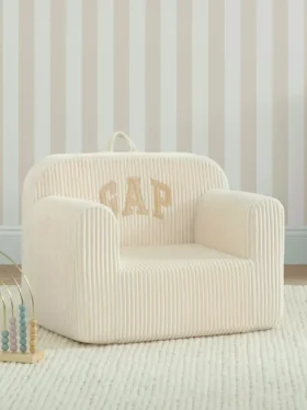 Fauteuil en mousse babyGap en velours côtelé avec logo