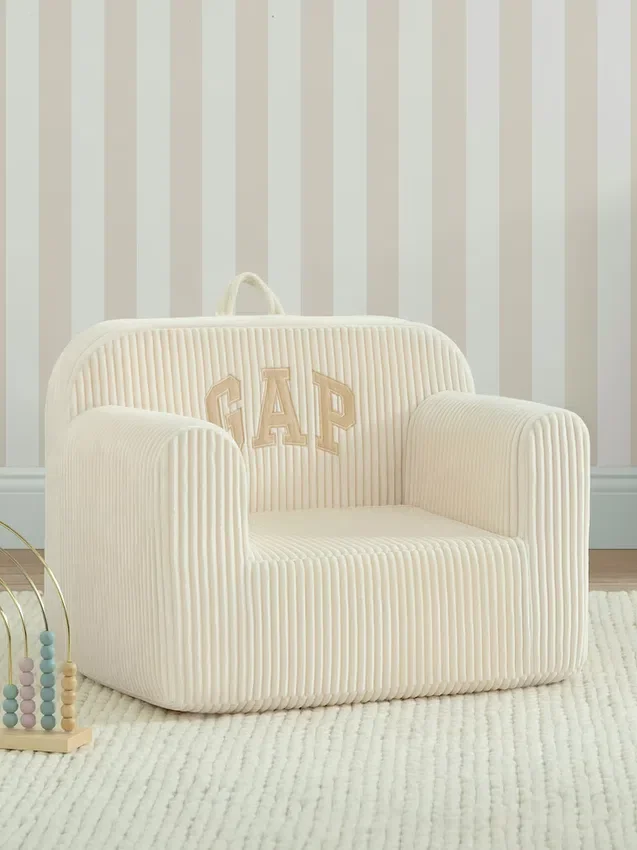 Fauteuil en mousse babyGap en velours côtelé avec logo