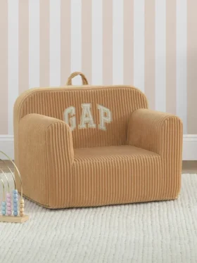 Fauteuil en mousse babyGap en velours côtelé avec logo
