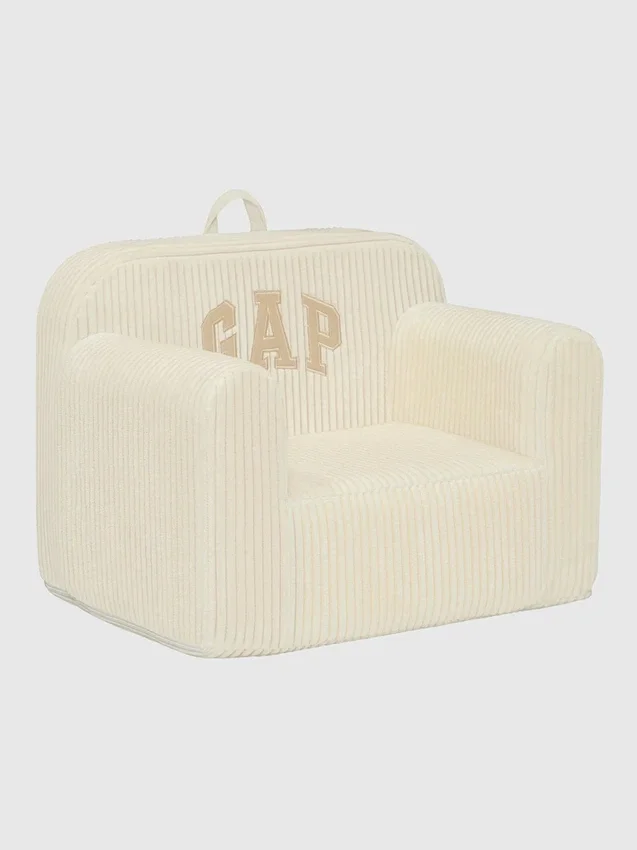 Fauteuil en mousse babyGap en velours côtelé avec logo