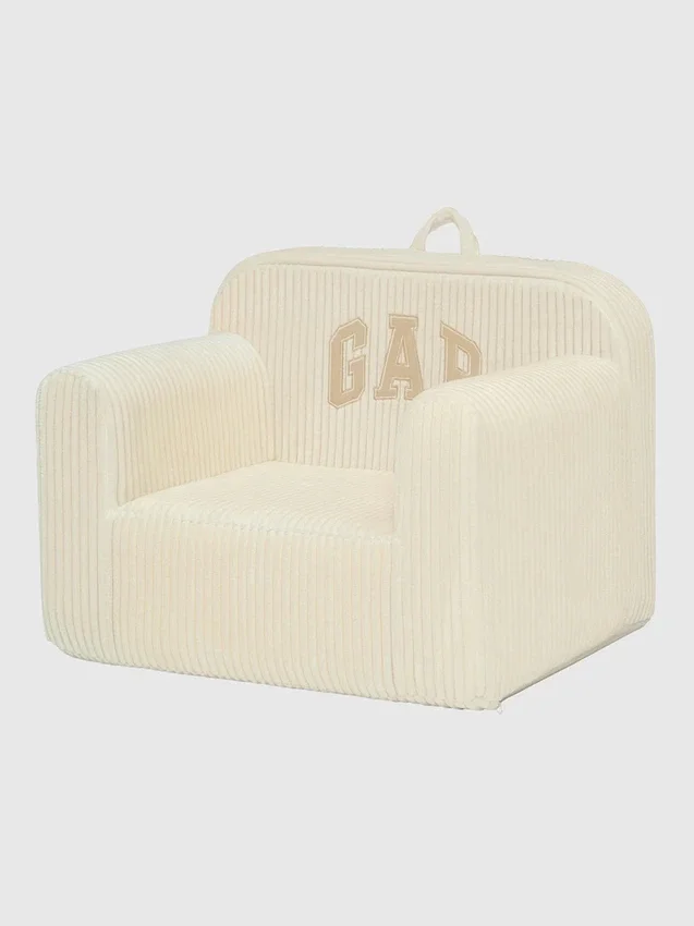 Fauteuil en mousse babyGap en velours côtelé avec logo