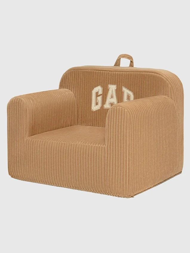 Fauteuil en mousse babyGap en velours côtelé avec logo