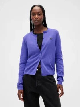 GAP × Disney « L'Étrange Noël de Monsieur Jack » de Tim Burton : cardigan CashSoft à motif de crânes