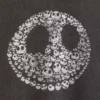 GAP × Disney « L'Étrange Noël de Monsieur Jack » de Tim Burton : sweat-shirt épais à motif de crânes