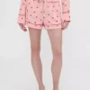 Gap × Summer Fridays : boxer de pyjama en flanelle à motifs de cœurs