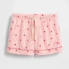 Gap × Summer Fridays : boxer de pyjama en flanelle à motifs de cœurs