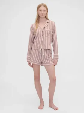 Gap × Summer Fridays : Boxer de pyjama en flanelle à rayures