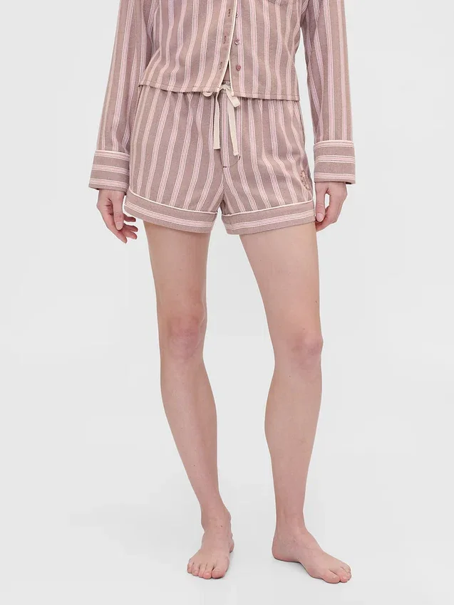 Gap × Summer Fridays : Boxer de pyjama en flanelle à rayures