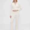 Gap × Summer Fridays Pantalon bootcut en maille gaufrée CashSoft