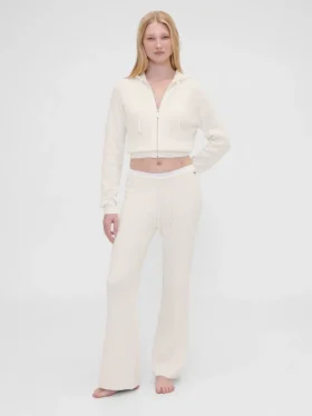 Gap × Summer Fridays Pantalon bootcut en maille gaufrée CashSoft