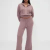 Gap × Summer Fridays Pantalon bootcut en maille gaufrée CashSoft