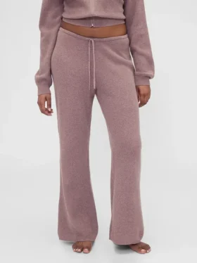 Gap × Summer Fridays Pantalon bootcut en maille gaufrée CashSoft