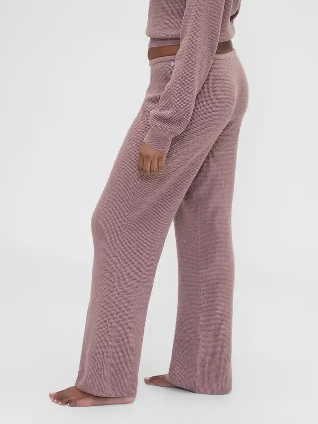 Gap × Summer Fridays Pantalon bootcut en maille gaufrée CashSoft