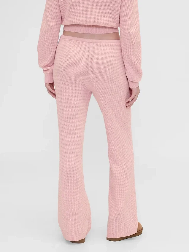 Gap × Summer Fridays Pantalon bootcut en maille gaufrée CashSoft
