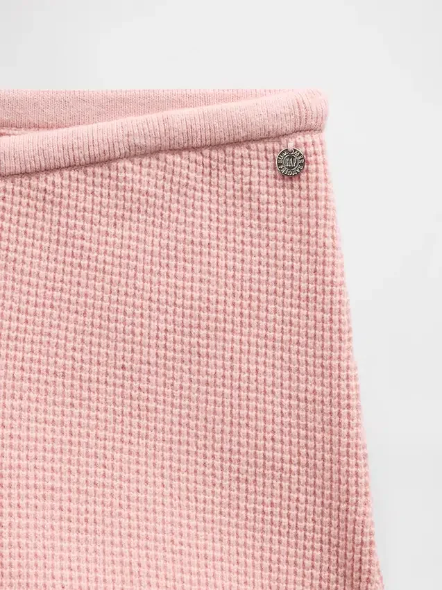 Gap × Summer Fridays Pantalon bootcut en maille gaufrée CashSoft