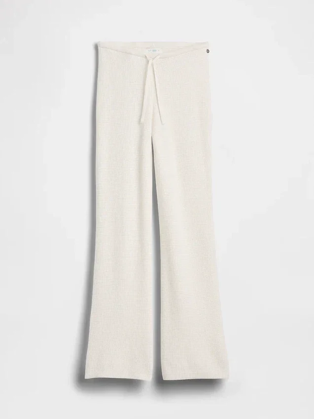 Gap × Summer Fridays Pantalon bootcut en maille gaufrée CashSoft