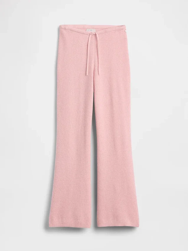 Gap × Summer Fridays Pantalon bootcut en maille gaufrée CashSoft