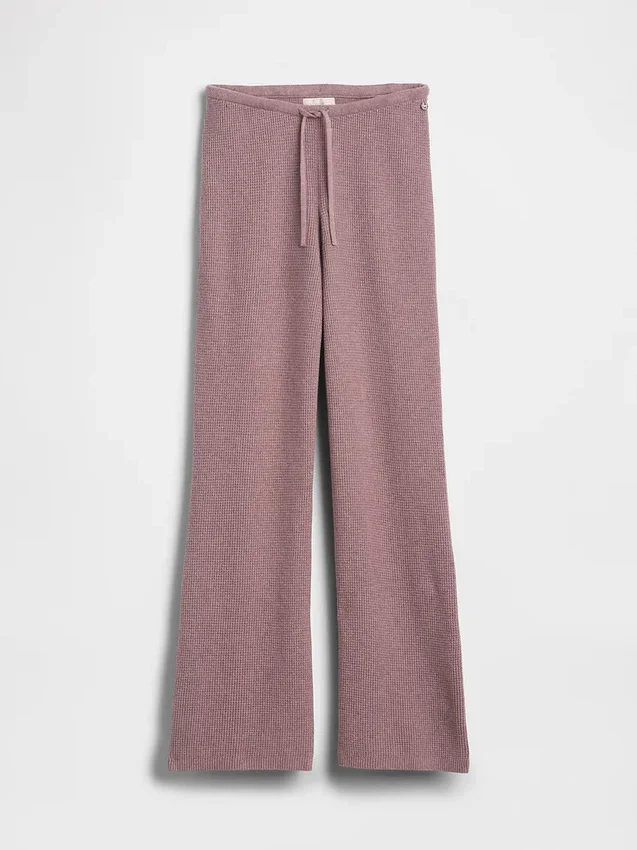 Gap × Summer Fridays Pantalon bootcut en maille gaufrée CashSoft