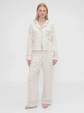 Gap × Summer Fridays : pantalon de pyjama ample en flanelle à pois