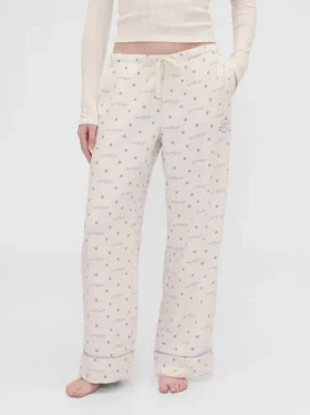 Gap × Summer Fridays : pantalon de pyjama ample en flanelle à pois