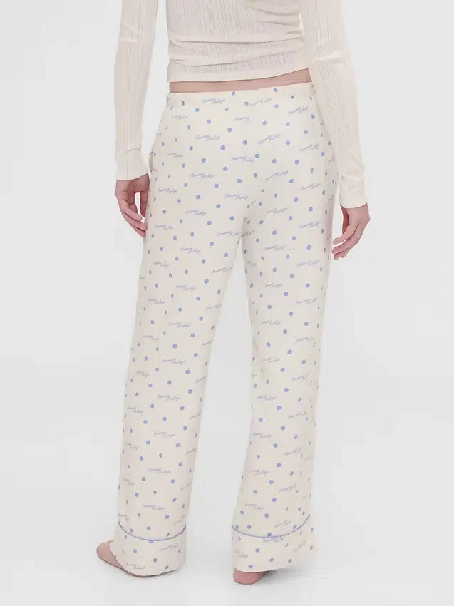 Gap × Summer Fridays : pantalon de pyjama ample en flanelle à pois