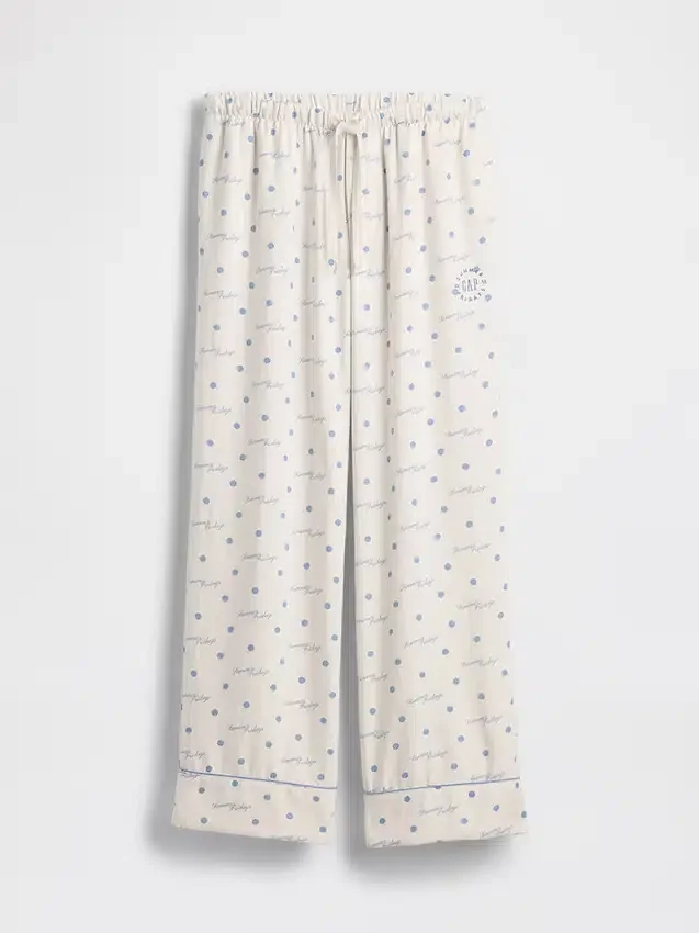 Gap × Summer Fridays : pantalon de pyjama ample en flanelle à pois