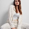 Chemise de pyjama en flanelle ample à pois GAP × Summer Fridays