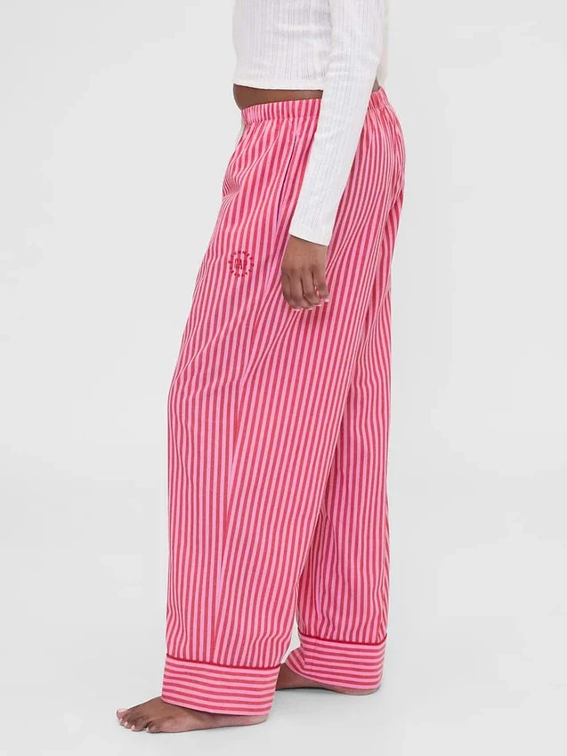 GAP × Summer Fridays Pantalon de pyjama ample en popeline rayée