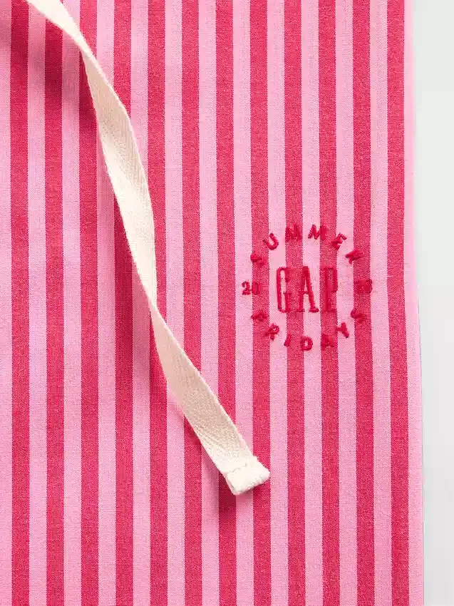GAP × Summer Fridays Pantalon de pyjama ample en popeline rayée