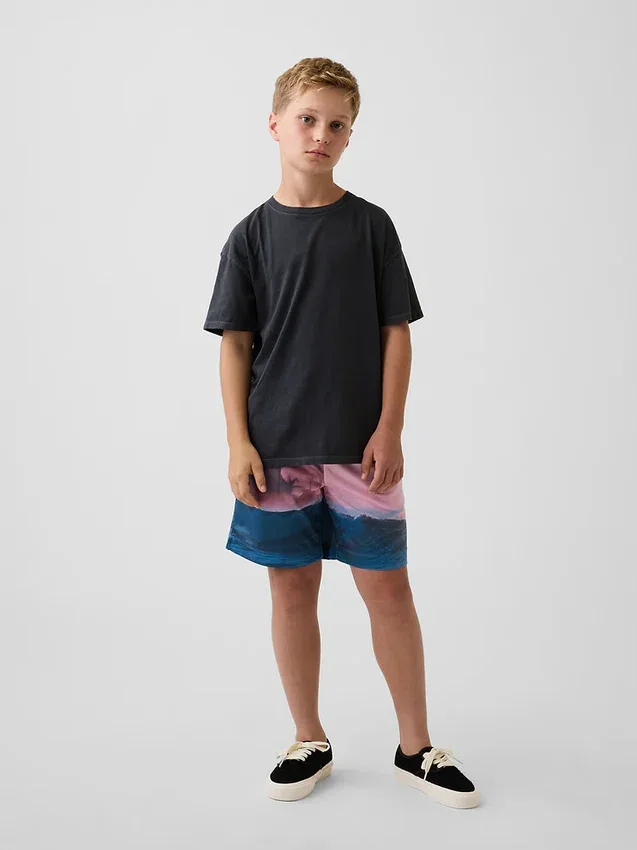 GapFit 6" en maille recyclée pour enfants Short facile à enfiler