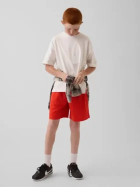 GapFit 6" en maille recyclée pour enfants Short facile à enfiler