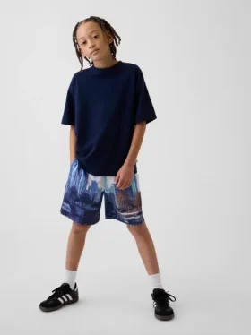 GapFit 6" en maille recyclée pour enfants Short facile à enfiler