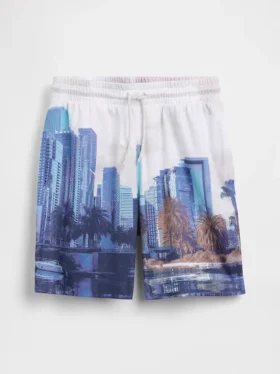 GapFit 6″ en maille recyclée pour enfants Short facile à enfiler