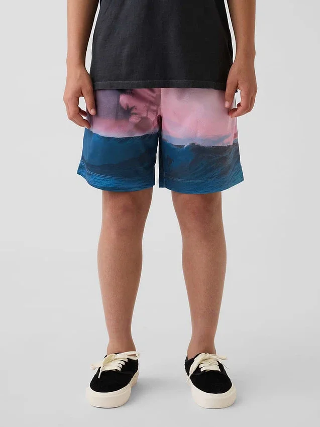 GapFit 6" en maille recyclée pour enfants Short facile à enfiler