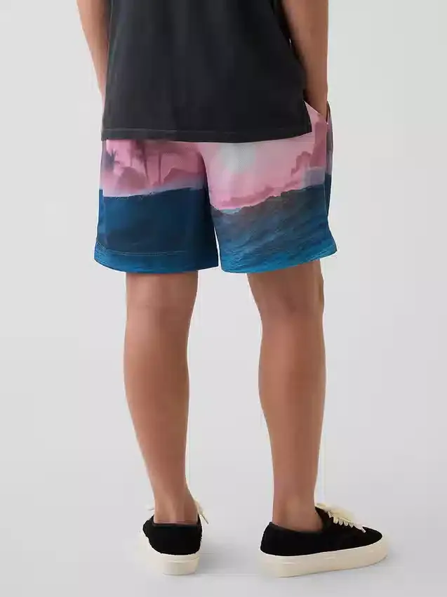 GapFit 6" en maille recyclée pour enfants Short facile à enfiler