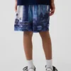 GapFit 6" en maille recyclée pour enfants Short facile à enfiler