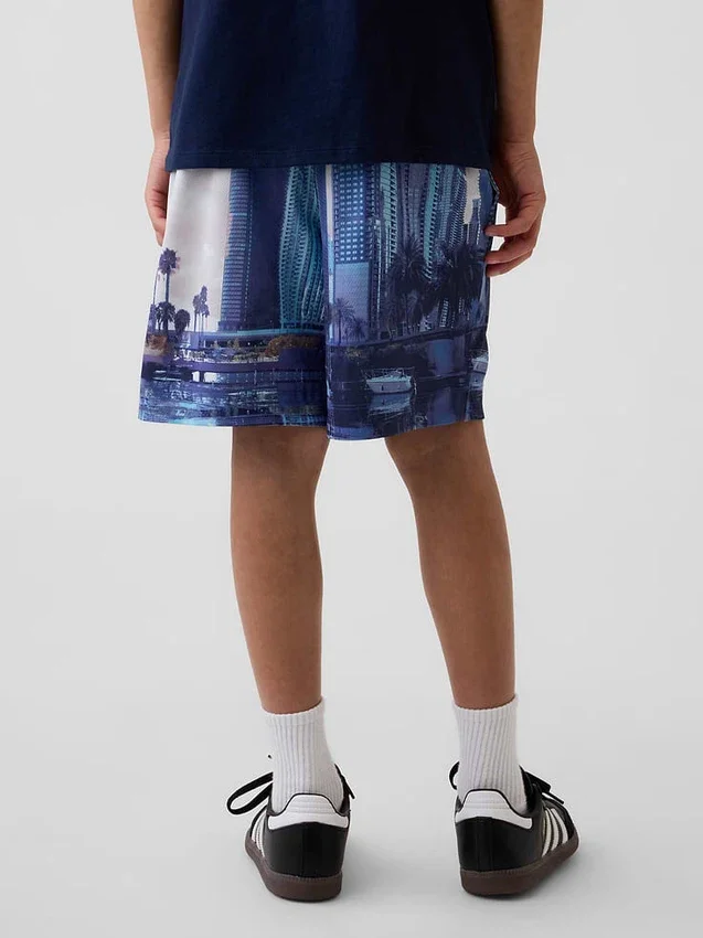 GapFit 6" en maille recyclée pour enfants Short facile à enfiler