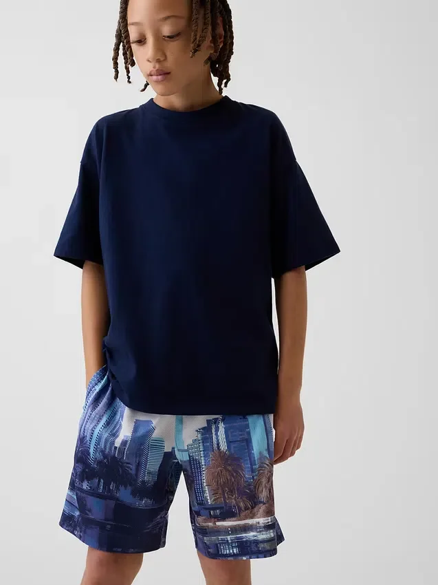GapFit 6" en maille recyclée pour enfants Short facile à enfiler